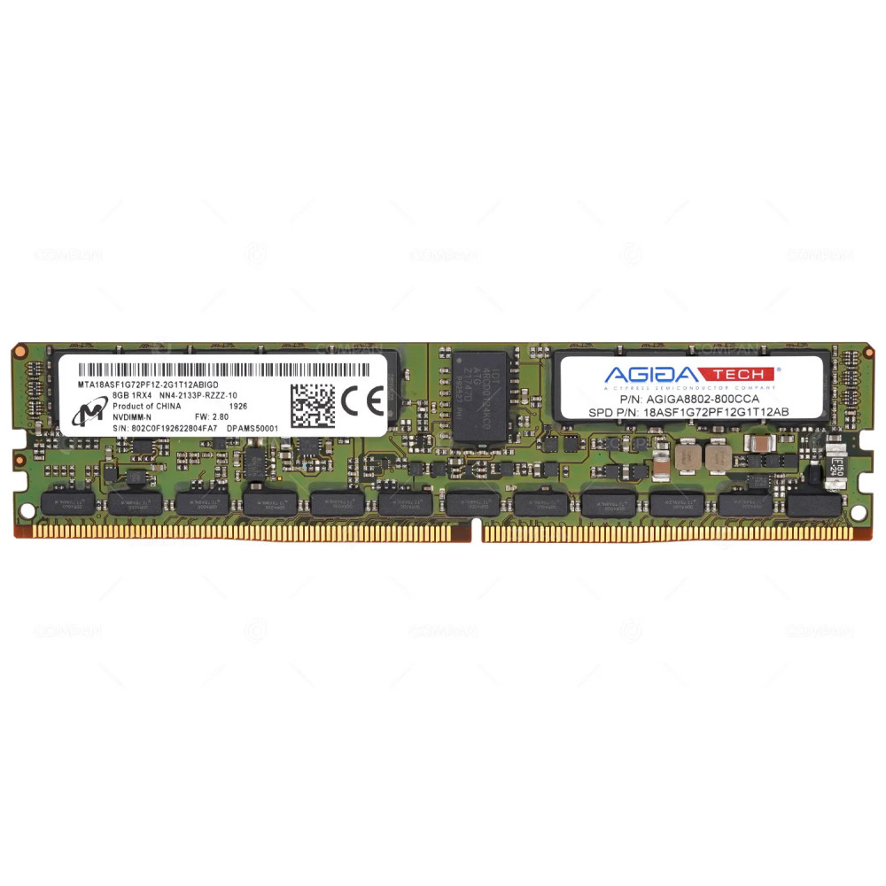 AGIGA8802-800CCA  AGIGA DDR4 8GB 2133MHZ NVDIMM FOR NIMBLE STORAGE HF40 AF40